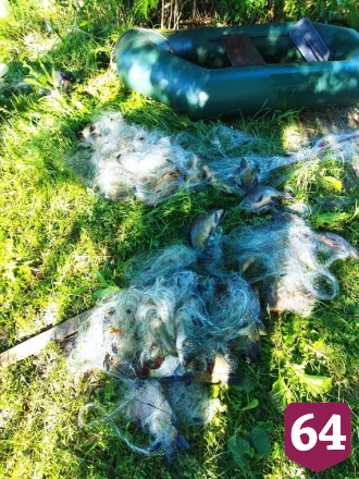 В Саратовской области браконьеры лишились сетей и улова 
